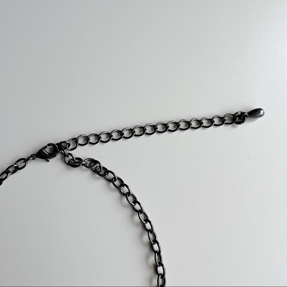 Grey Crystal Statement Necklace - Picture 5 of 5